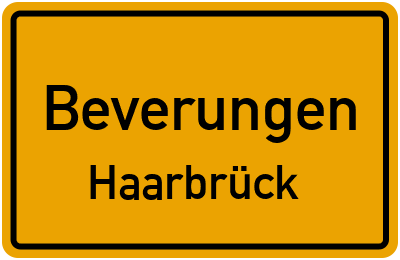 Ortsschild Beverungen Haarbrück