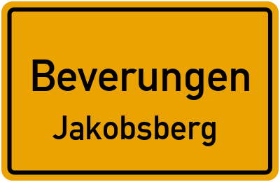 Ortsschild Beverungen Jakobsberg