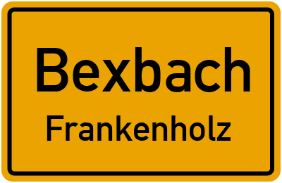 Ortsschild Bexbach Frankenholz