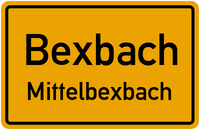 Straßenverzeichnis Bexbach Mittelbexbach