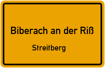 Straßenverzeichnis Biberach an der Riß Streitberg