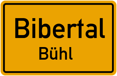 Straßenverzeichnis Bibertal Bühl