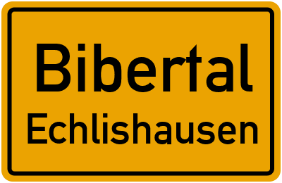Straßenverzeichnis Bibertal Echlishausen