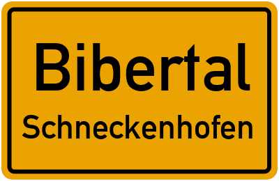 Straßenverzeichnis Bibertal Schneckenhofen
