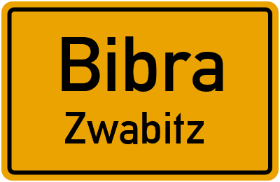 Straßenverzeichnis Bibra Zwabitz