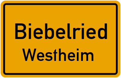 Straßenverzeichnis Biebelried Westheim