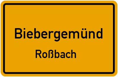 Straßenverzeichnis Biebergemünd Roßbach