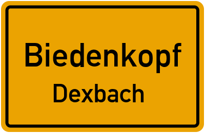 Straßenverzeichnis Biedenkopf Dexbach