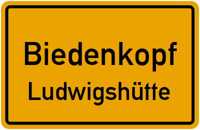 Straßenverzeichnis Biedenkopf Ludwigshütte