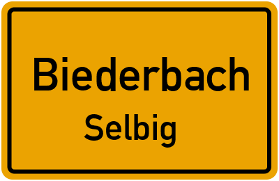 Straßenverzeichnis Biederbach Selbig