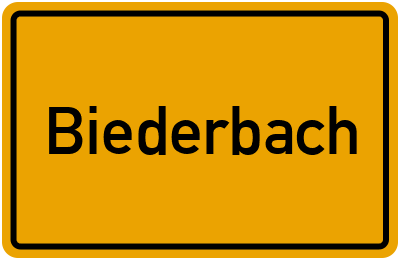 Biederbach in Baden-Württemberg