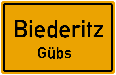 Straßenverzeichnis Biederitz Gübs
