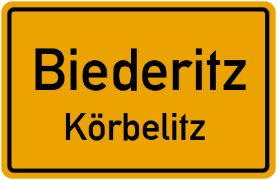 Straßenverzeichnis Biederitz Körbelitz