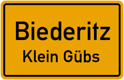 Straßenverzeichnis Biederitz Klein Gübs
