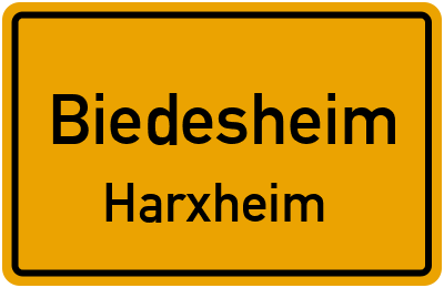 Straßenverzeichnis Biedesheim Harxheim