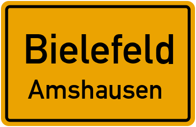Straßenverzeichnis Bielefeld Amshausen