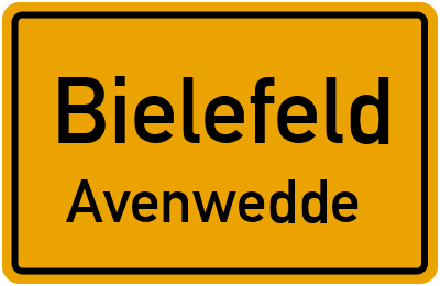 Straßenverzeichnis Bielefeld Avenwedde