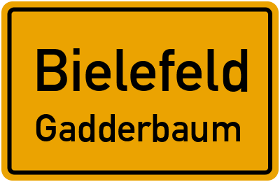 Straßenverzeichnis Bielefeld Gadderbaum