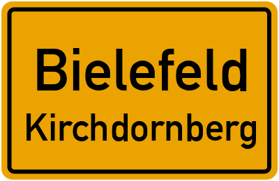 Straßenverzeichnis Bielefeld Kirchdornberg