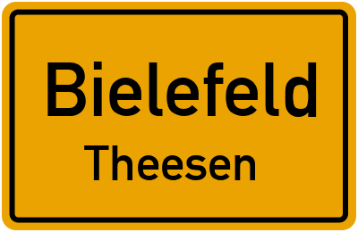 Straßenverzeichnis Bielefeld Theesen