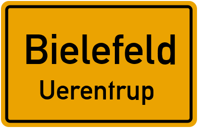 Straßenverzeichnis Bielefeld Uerentrup
