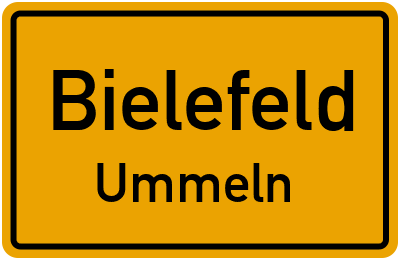 Ortsschild Bielefeld Ummeln