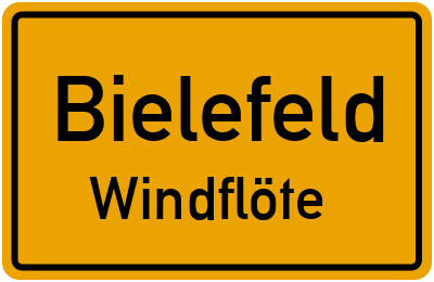 Straßenverzeichnis Bielefeld Windflöte