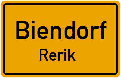 Straßenverzeichnis Biendorf Rerik