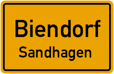Straßenverzeichnis Biendorf Sandhagen