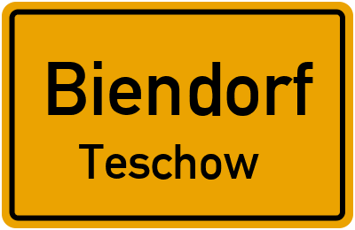 Straßenverzeichnis Biendorf Teschow