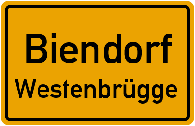 Straßenverzeichnis Biendorf Westenbrügge