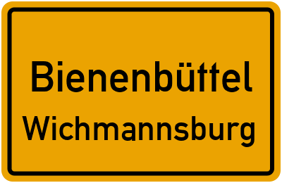 Ortsschild Bienenbüttel Wichmannsburg