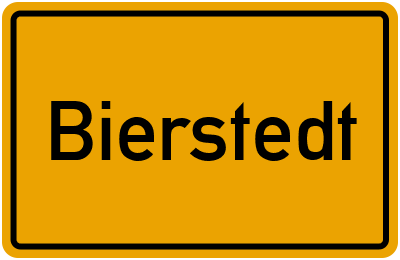 Ortsschild von Gemeinde Bierstedt in Sachsen-Anhalt