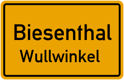 Straßenverzeichnis Biesenthal Wullwinkel