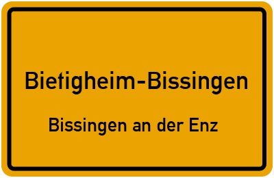 Straßenverzeichnis Bietigheim-Bissingen Bissingen an der Enz