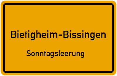 Briefkastenleerung am Sonntag in Bietigheim-Bissingen