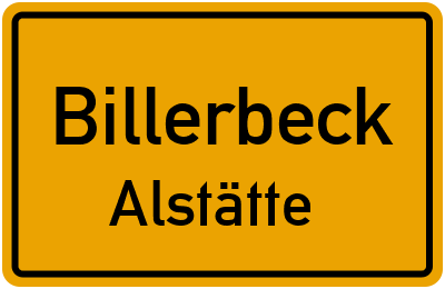 Straßenverzeichnis Billerbeck Alstätte