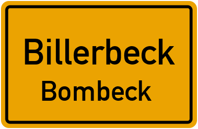 Straßenverzeichnis Billerbeck Bombeck