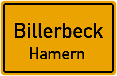 Straßenverzeichnis Billerbeck Hamern