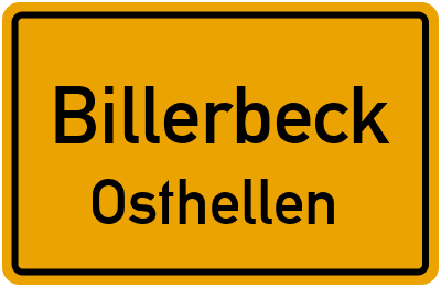 Straßenverzeichnis Billerbeck Osthellen
