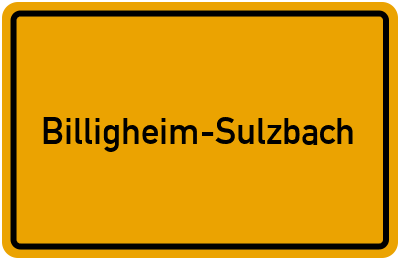 Branchenbuch Billigheim-Sulzbach, Baden-Württemberg