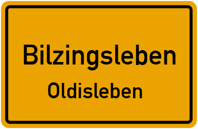 Straßenverzeichnis Bilzingsleben Oldisleben
