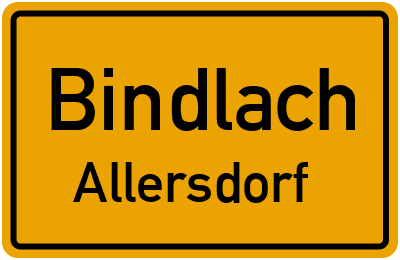 Straßenverzeichnis Bindlach Allersdorf
