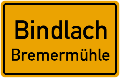 Straßenverzeichnis Bindlach Bremermühle