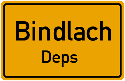 Straßenverzeichnis Bindlach Deps