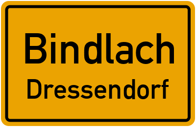 Straßenverzeichnis Bindlach Dressendorf