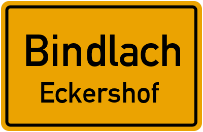 Straßenverzeichnis Bindlach Eckershof