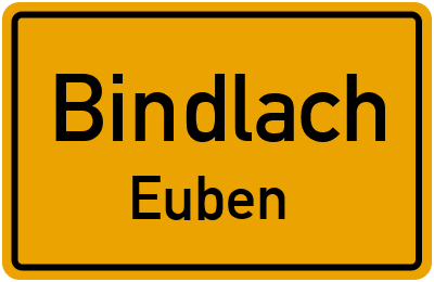 Straßenverzeichnis Bindlach Euben