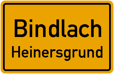 Straßenverzeichnis Bindlach Heinersgrund
