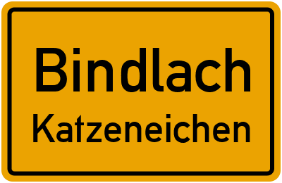 Straßenverzeichnis Bindlach Katzeneichen
